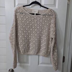 NWOT chenille knit sweater M